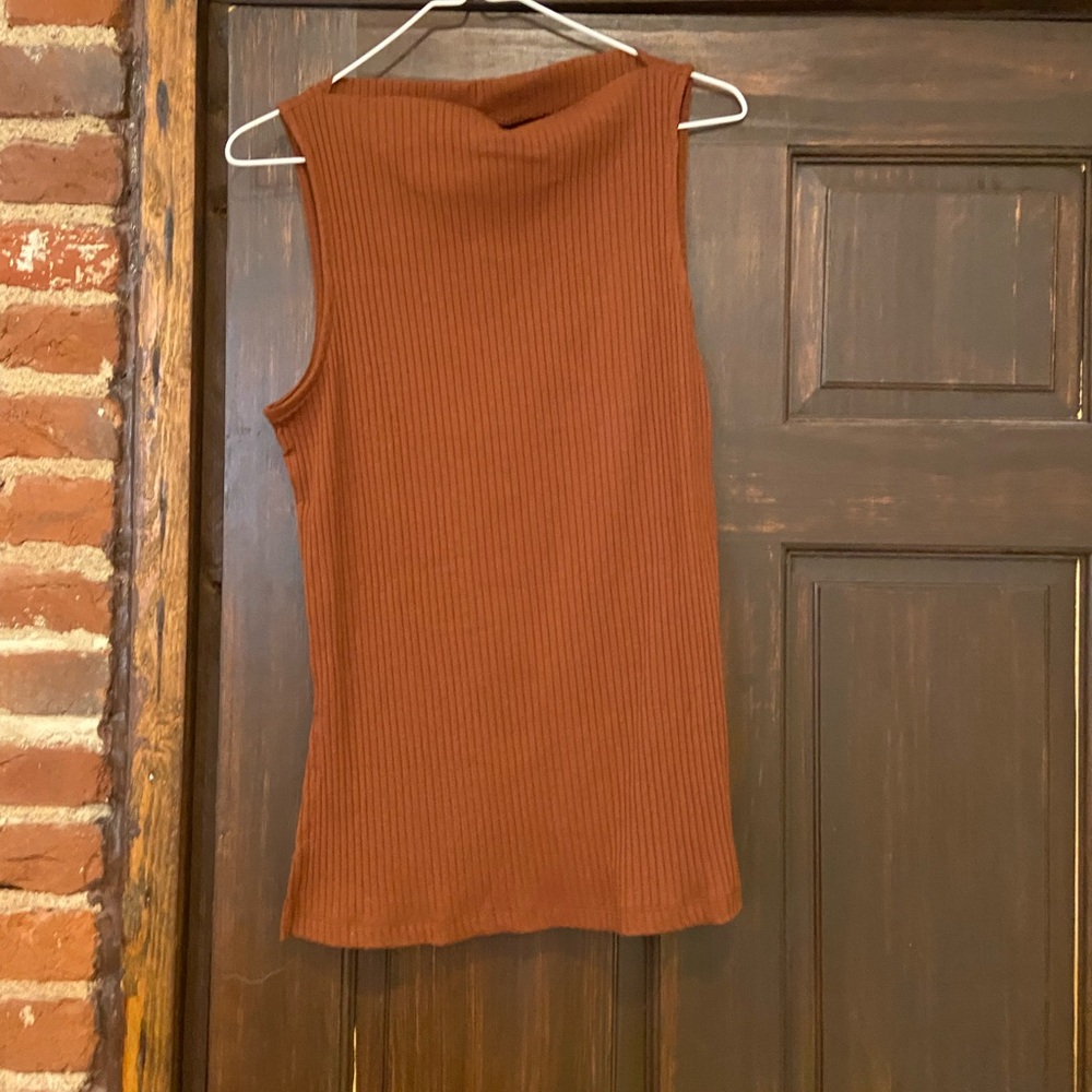 Old Navy Rust Ribbed Tank Top